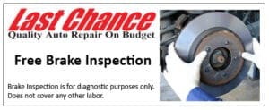 Free-Brake-Inspection Free Brake Check At Last Chance Auto Repair